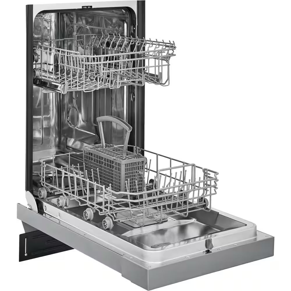 18 In. In. Front Control Built-In Tall Tub Dishwasher in Stainless Steel with 6-Cycles, 52 Dba