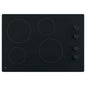 30 In. 4 Burner Element Radiant Electric Cooktop in Black Including 2 Power Boil Burners