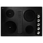 30 In. Electric Downdraft Cooktop in Black with 4 Burner Elements
