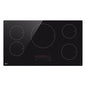 36 In. 5 Burner Element Induction Cooktop in Black with Power Element and Smoothtouch Controls