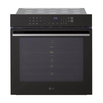 24 In. 3.0 Cu. Ft. Smart Single Electric Wall Oven with Pro Bake Convection, Air Fry and Air Sous Vide in Black