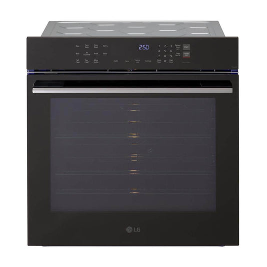 24 In. 3.0 Cu. Ft. Smart Single Electric Wall Oven with Pro Bake Convection, Air Fry and Air Sous Vide in Black