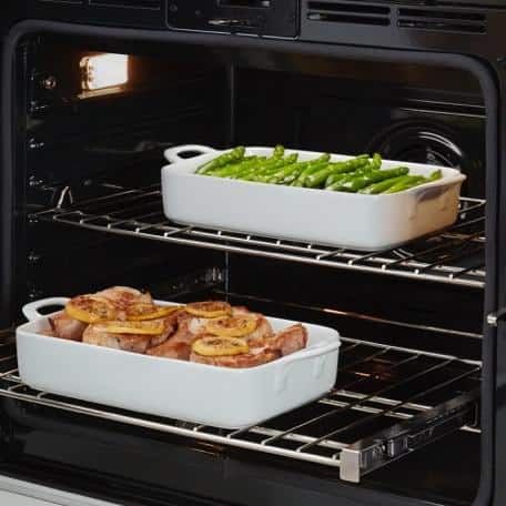 800 Series 30 In. Built-In Smart Combination Electric Convection Wall Oven and Speed Microwave in Black Stainless Steel