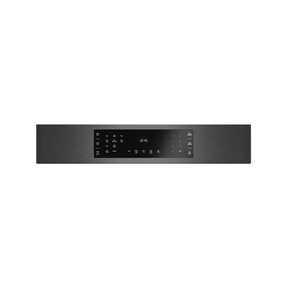 800 Series 30 In. Built-In Smart Combination Electric Convection Wall Oven and Speed Microwave in Black Stainless Steel