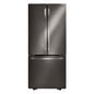 30 In. W 22 Cu. Ft. French Door Refrigerator with Ice Maker in Black Stainless Steel