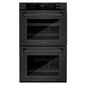 Professional 30 In. Double Electric Wall Oven with True Convection and Self Clean in Black Stainless Steel