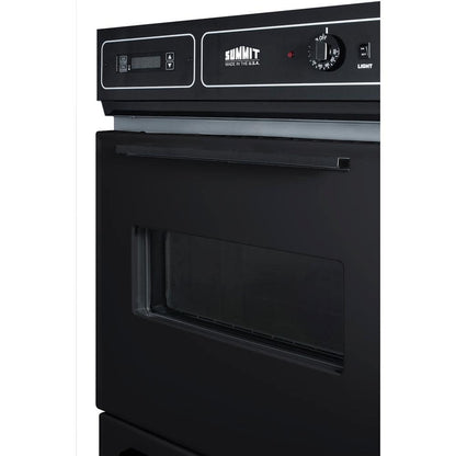 24 In. Single Gas Wall Oven in Black
