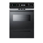 24 In. Single Gas Wall Oven in Black