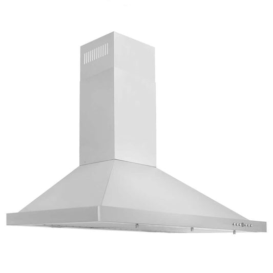 36 In. 400 CFM Convertible Vent Wall Mount Range Hood in Stainless Steel
