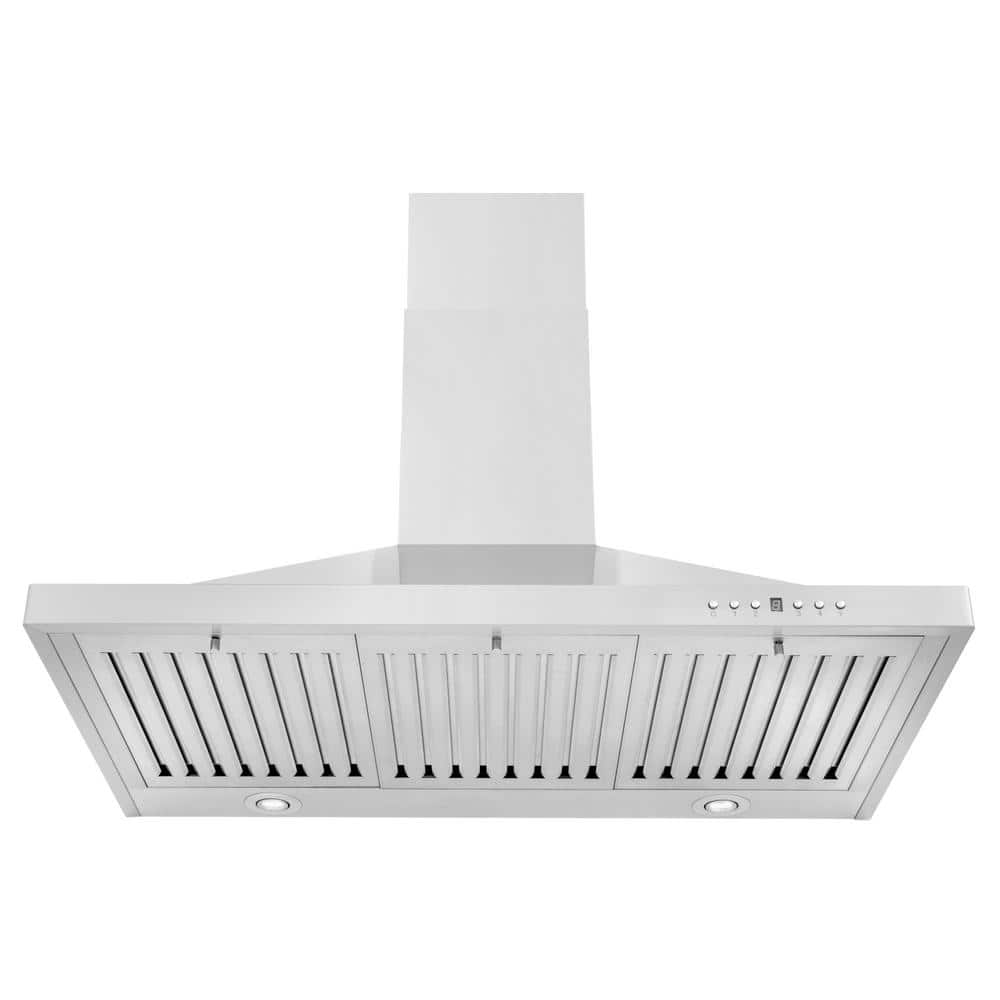 36 In. 400 CFM Convertible Vent Wall Mount Range Hood in Stainless Steel
