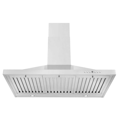 36 In. 400 CFM Convertible Vent Wall Mount Range Hood in Stainless Steel
