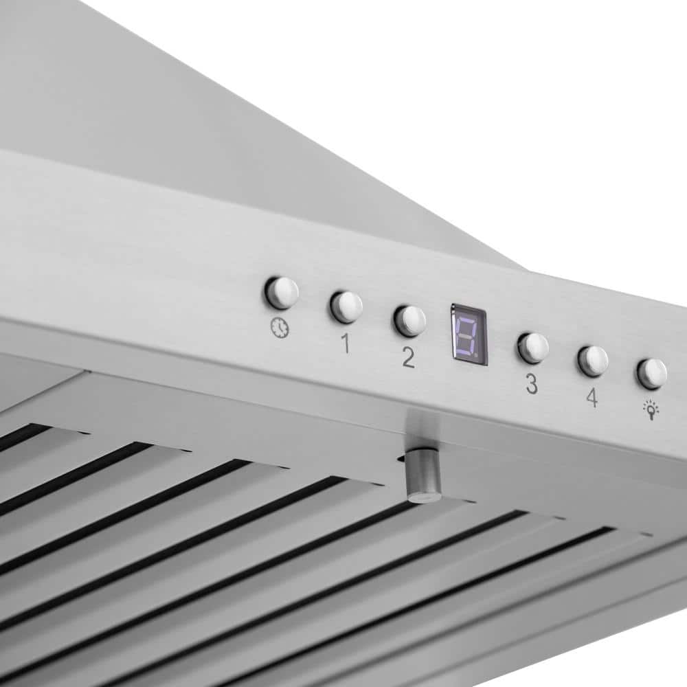 36 In. 400 CFM Convertible Vent Wall Mount Range Hood in Stainless Steel