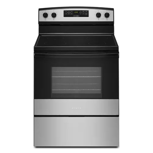 30 In. 4 Burner Element Freestanding Electric Range in Stainless Steel