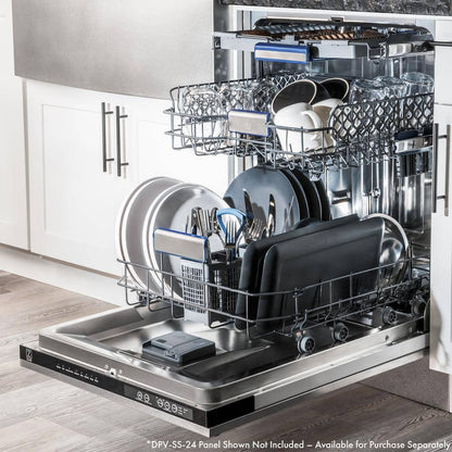 Tallac Series 24 In. Top Control 8-Cycle Tall Tub Panel Ready Dishwasher with 3Rd Rack & Stainless Steel Tub