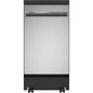 18 In. Stainless Steel Portable Dishwasher with Sanitize Cycle and 52 Dba
