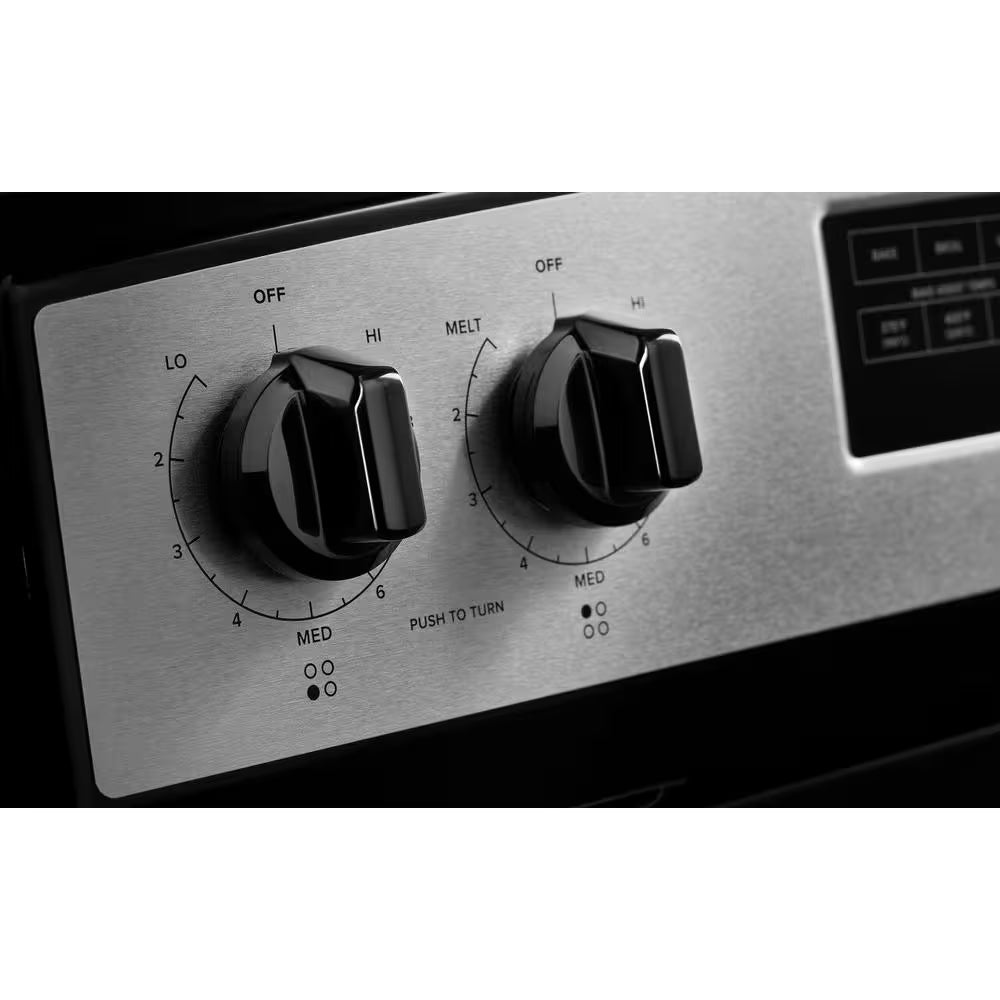 30 In. 4 Burner Element Freestanding Electric Range in Stainless Steel