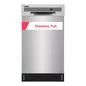 18 In. In. Front Control Built-In Tall Tub Dishwasher in Stainless Steel with 6-Cycles, 52 Dba
