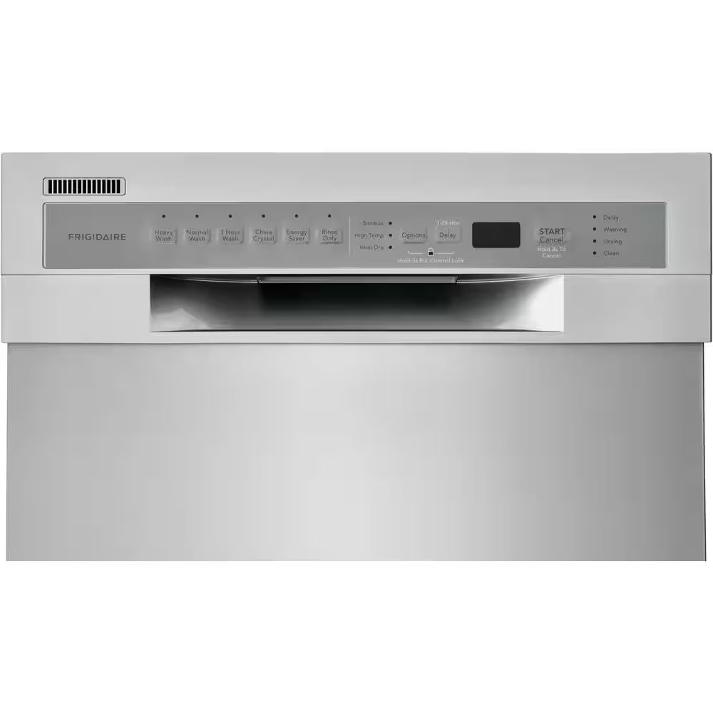 18 In. In. Front Control Built-In Tall Tub Dishwasher in Stainless Steel with 6-Cycles, 52 Dba
