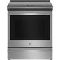 Profile 30 In. 4 Burner Element Smart Slide-In Induction Range in Fingerprint Resistant Stainless W/ Convection, Air Fry