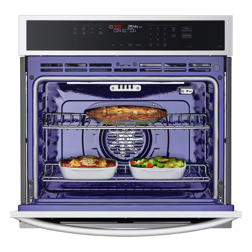 4.7 Cu. Ft. Smart Single Electric Wall Oven with Fan Convection, Air Fry in Printproof in Stainless Steel