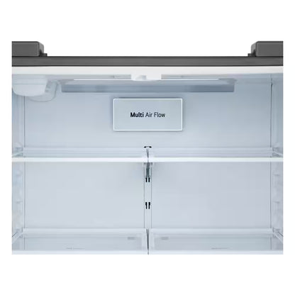 33 In. 25.1 Cu. Ft. Standard Depth French Door Refrigerator in Print Proof Stainless Steel with Filtered Ice and Water