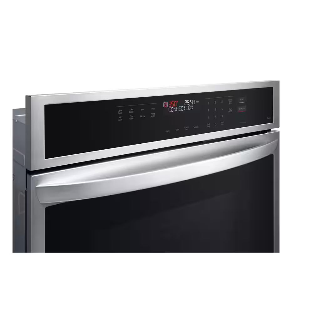 4.7 Cu. Ft. Smart Single Electric Wall Oven with Fan Convection, Air Fry in Printproof in Stainless Steel