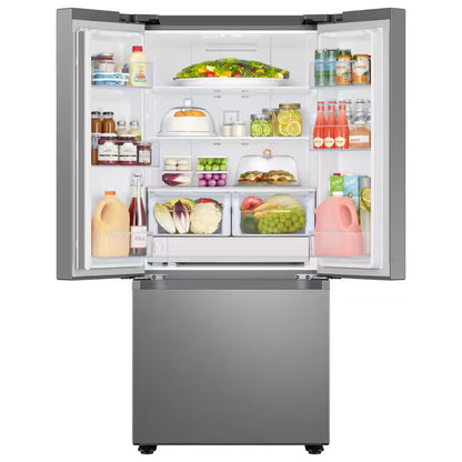22 Cu. Ft. 3-Door French Door Smart Refrigerator with Water Dispenser in Fingerprint Resistant Stainless Steel