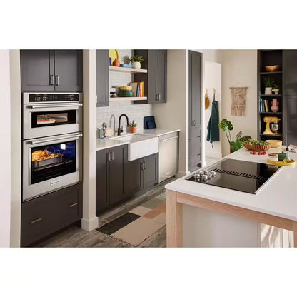 27 In. Electric Wall Oven and Microwave Combo in Stainless Steel with Air Fry Mode
