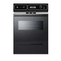24 In. Single Gas Wall Oven in Black