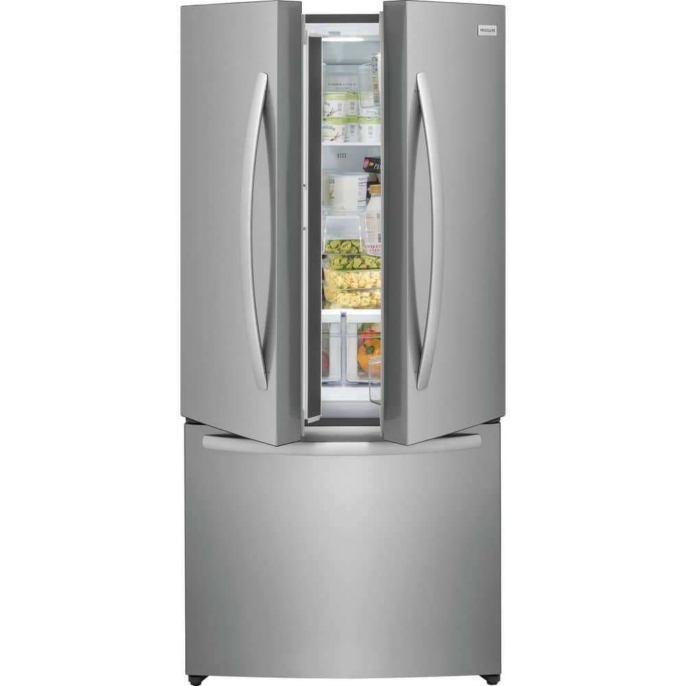 31.5 In. 18 Cu. Ft. Counter Depth French Door Refrigerator in Fingerprint-Resistant Stainless Look