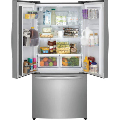 31.5 In. 18 Cu. Ft. Counter Depth French Door Refrigerator in Fingerprint-Resistant Stainless Look
