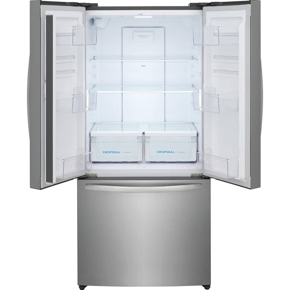 31.5 In. 18 Cu. Ft. Counter Depth French Door Refrigerator in Fingerprint-Resistant Stainless Look