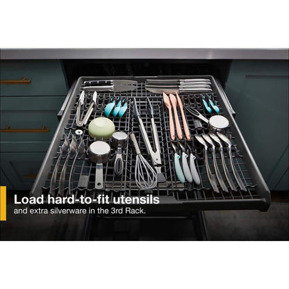 24 In. Fingerprint Resistant Stainless Steel Top Control Dishwasher with 3Rd Rack