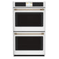 30 In. Smart Double Electric Smart Wall Oven with Convection Self-Cleaning in Matte White, Fingerprint Resistant