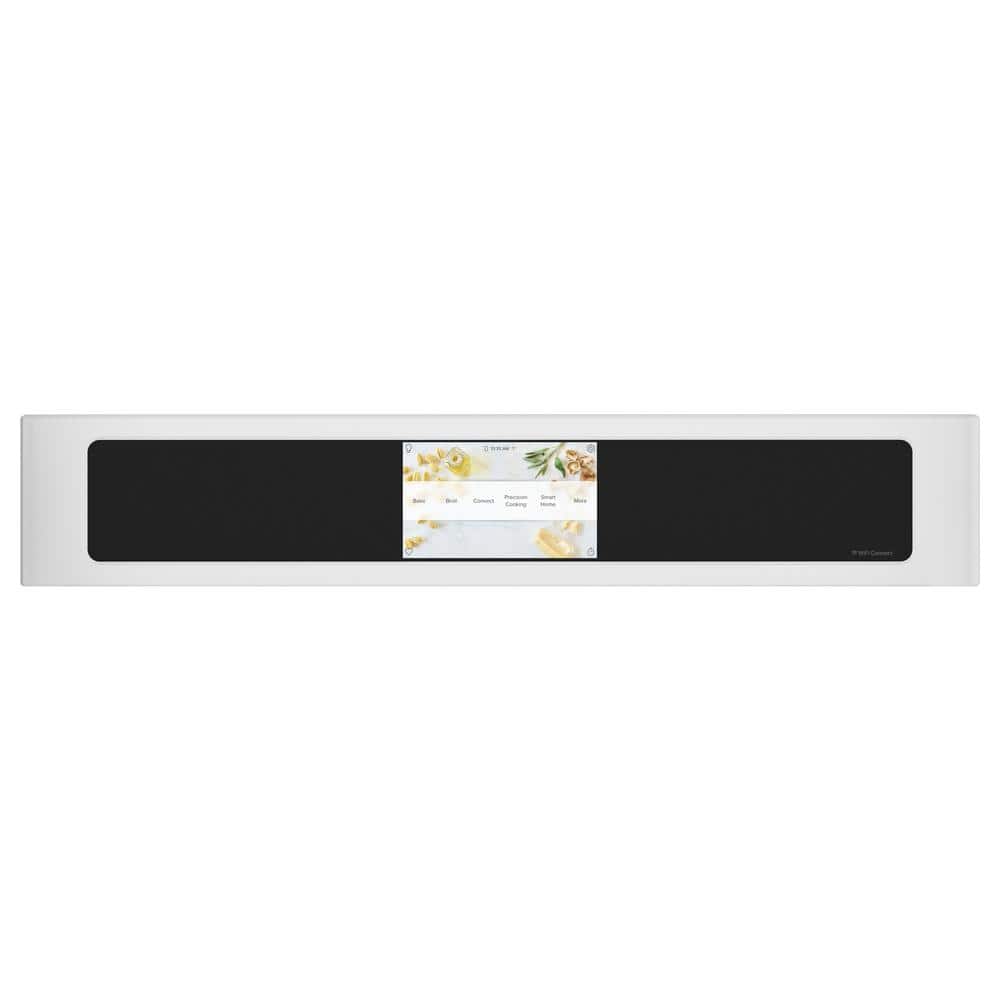 30 In. Smart Double Electric Smart Wall Oven with Convection Self-Cleaning in Matte White, Fingerprint Resistant