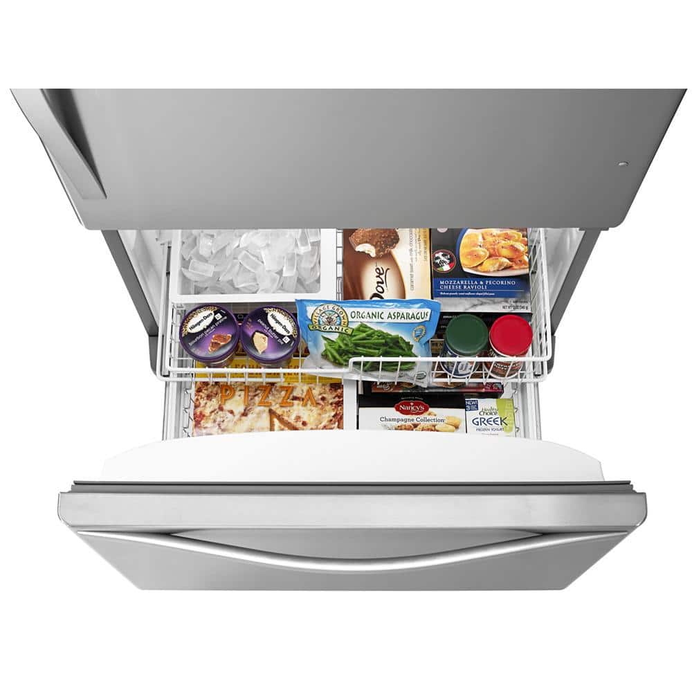 18.7 Cu. Ft. Bottom Freezer Refrigerator in Monochromatic Stainless Steel
