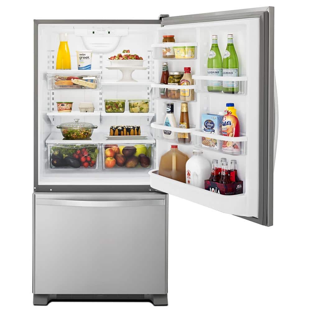 18.7 Cu. Ft. Bottom Freezer Refrigerator in Monochromatic Stainless Steel