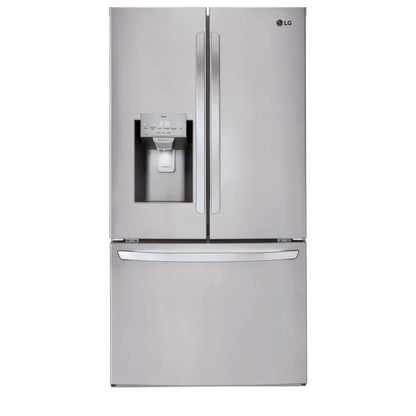 28 Cu. Ft. 3 Door French Door Refrigerator with Ice and Water Dispenser and Craft Ice in Printproof Stainless Steel