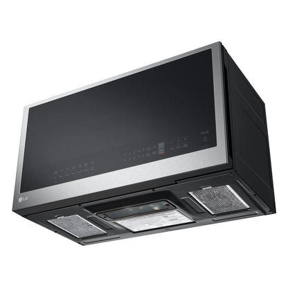 Smart 30 In. W 2 Cu. Ft. over the Range Microwave with Easyclean 1,050-Watt in Printproof Stainless Steel