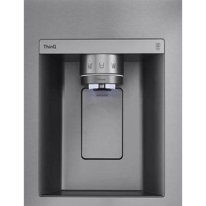 27 Cu. Ft. Side by Side Smart Refrigerator W/ Instaview and Craft Ice in Printproof Stainless Steel