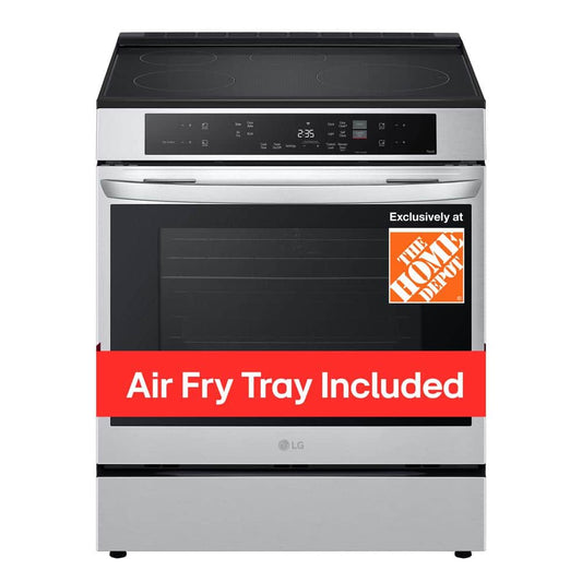 6.3 Cu. Ft. SMART Induction Slide-In Range in Printproof Stainless Steel with Convection, Easyclean, and Air Fry Tray