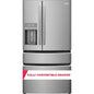 Gallery 36 In. 22 Cu. Ft. Counter-Depth 4-Door French Door Refrigerator in Smudge-Proof Stainless Steel