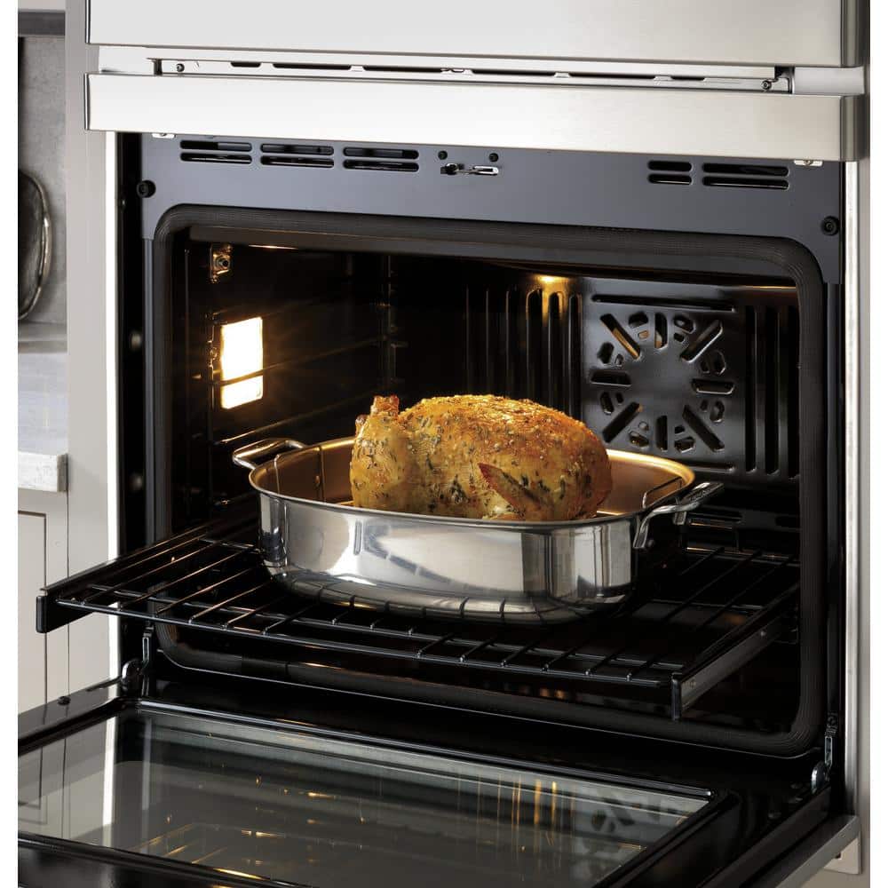 30 In. Double Electric Wall Oven with Convection and Advantium in Stainless Steel