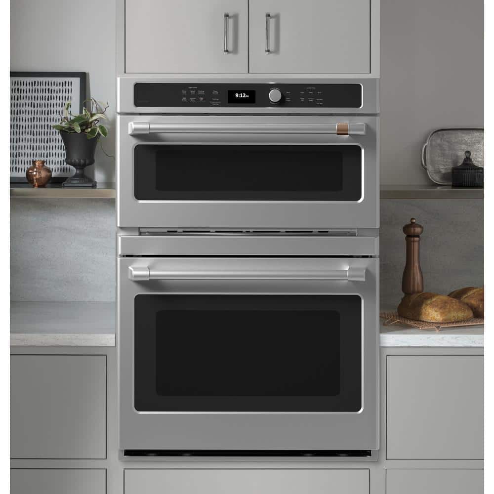 30 In. Double Electric Wall Oven with Convection and Advantium in Stainless Steel