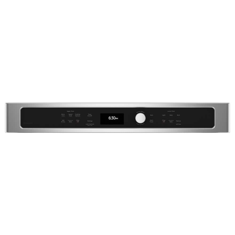 30 In. Double Electric Wall Oven with Convection and Advantium in Stainless Steel
