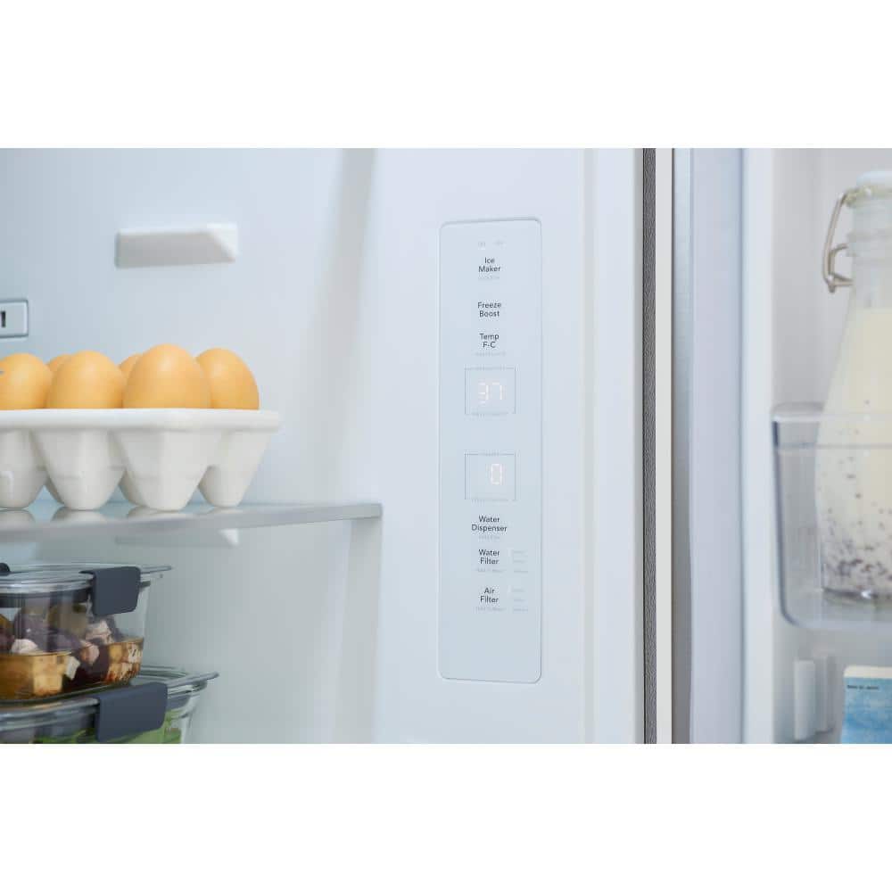 Gallery 30 In. 20.3 Cu. Ft. Bottom Freezer Refrigerator in Smudge-Proof Stainless Steel with Internal Water Dispenser