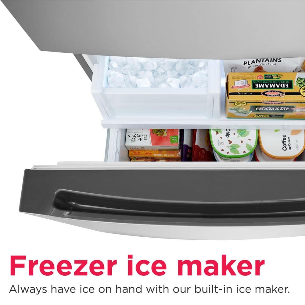 Gallery 30 In. 20.3 Cu. Ft. Bottom Freezer Refrigerator in Smudge-Proof Stainless Steel with Internal Water Dispenser