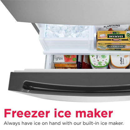Gallery 30 In. 20.3 Cu. Ft. Bottom Freezer Refrigerator in Smudge-Proof Stainless Steel with Internal Water Dispenser