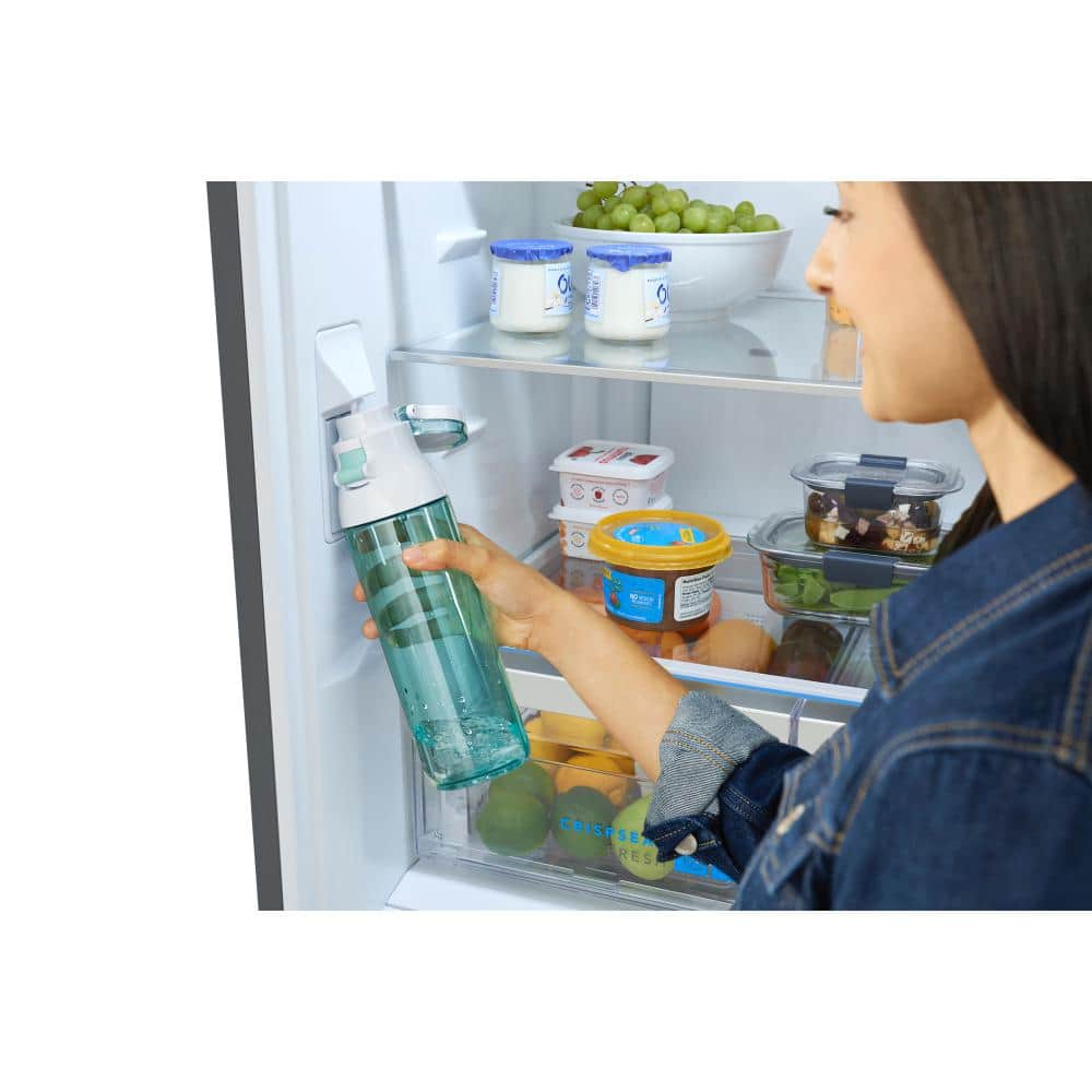 Gallery 30 In. 20.3 Cu. Ft. Bottom Freezer Refrigerator in Smudge-Proof Stainless Steel with Internal Water Dispenser