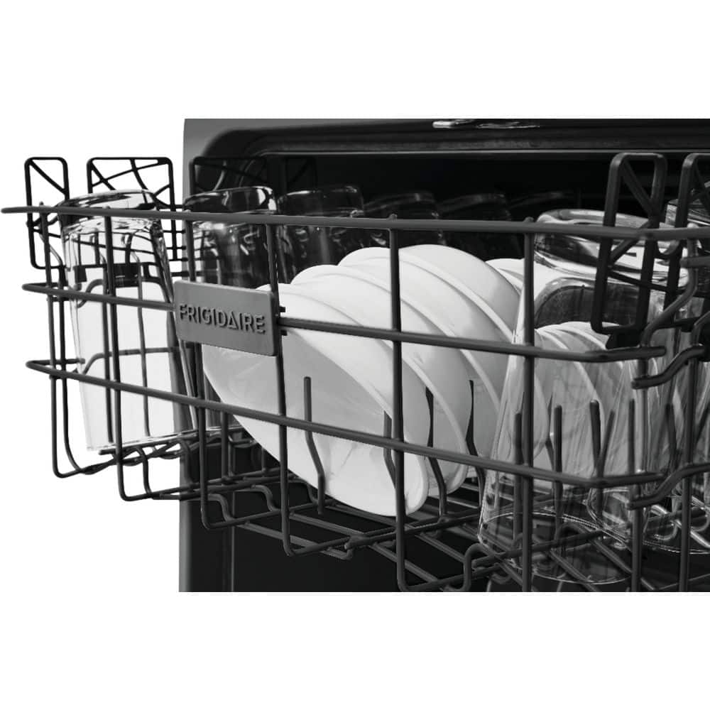24 in Top Control Built in Tall Tub Dishwasher with Plastic Tub in Stainless Steel with 4-Cycles